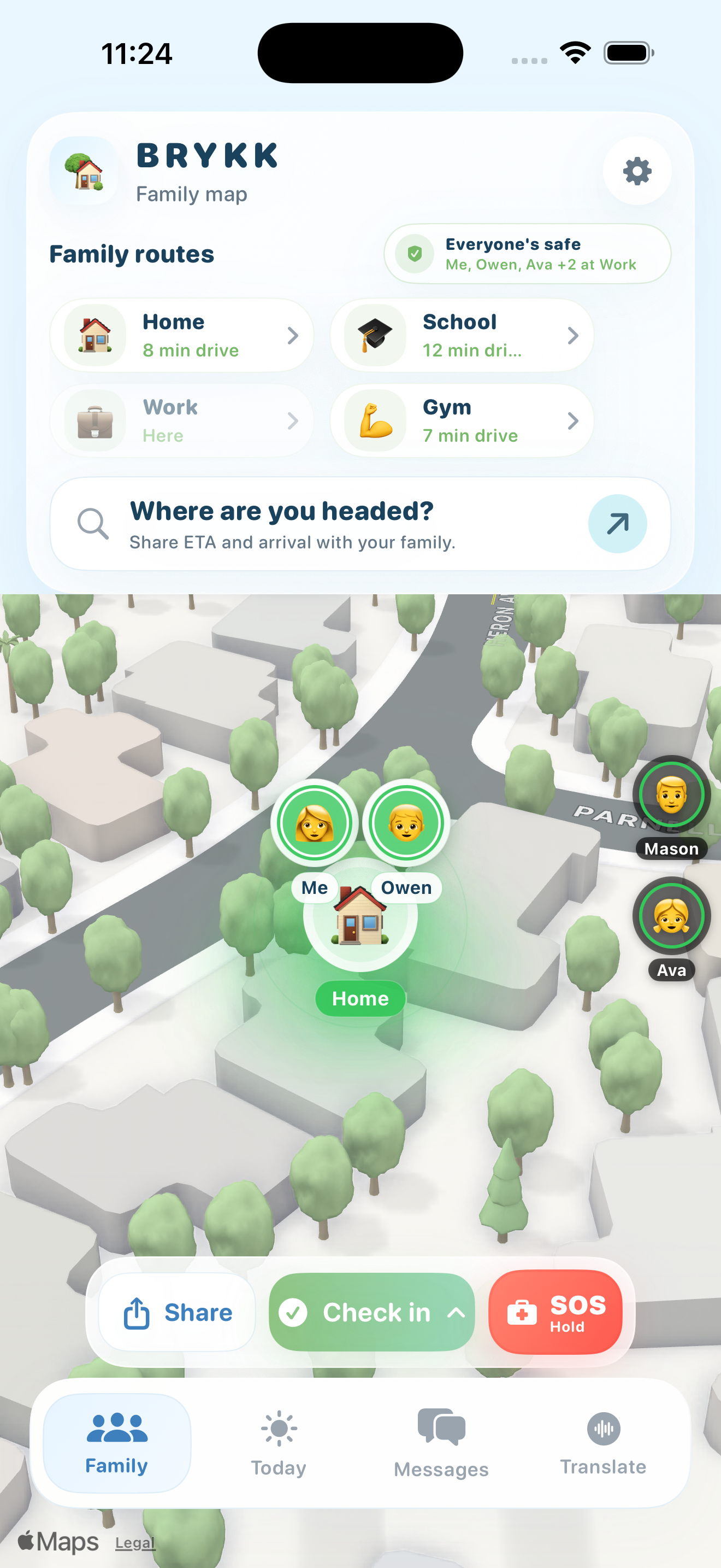 BRYKK Family map white redesign
