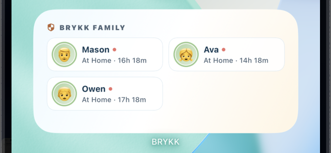 Family widget BRYKK screenshot